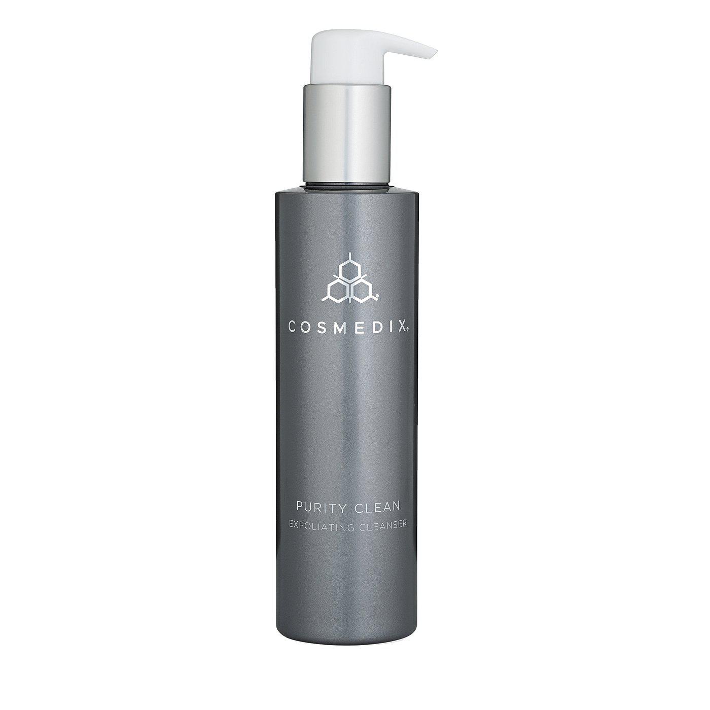 Cosmedix Purity Clean-Cove Medispa-Skincare-treatments-Australia-Perth-Description: A concentrated exfoliating cleanser designed to deep clean as it resurfaces for softer, healthier looking skin. Key Benefits: • Penetrates deep to help unclog pores and eliminate impurities • Keeps normal to oily skin glowing and looking healthy Suitable for: Oily and problem skins. Usage: AM & PM. Use 1 - 2 pumps, foamwith water and & apply to wet skin, massage & rinse. For extra exfoliation leave on for 1-3 min
