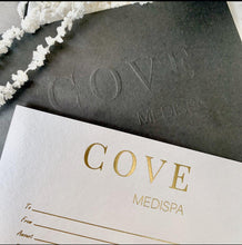 Load image into Gallery viewer, Gift Certificate-Cove Medispa-Skincare-treatments-Australia-Perth-Gift Card, Gift Certificate, Gift Idea, Gift Voucher-Shopping for someone else but not sure what to give them? Give them the gift of great skin with a Cove Medispa gift certificate. Gift cards are delivered by email and contain instructions to redeem them at checkout which can be redeemed on service only. *Not including Injectables services Our gift cards have no additional processing fees and cannot be redeemed for cash. 3 year e
