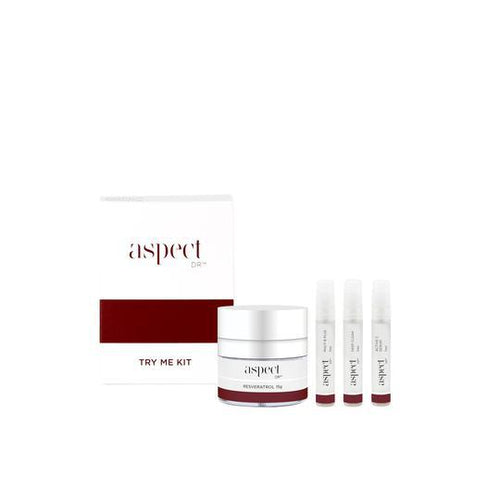 Aspect DR Try Me Kit-Cove Medispa-Skincare-treatments-Australia-Perth-Deep Clean Facial Cleanser - A purifying cleanser containing non-irritating, natural ingredients to exfoliate, renew and refine your skin, ultimately enhancing your complexion.Multi B Plus - A turbo charger for your other products, Aspect Dr Multi B Plus Serum literally gives your current products a big boost. Infusing your skin with an energising cocktail of Multi B Vitamins and a patented blend of skin fortifying Sea Plants 